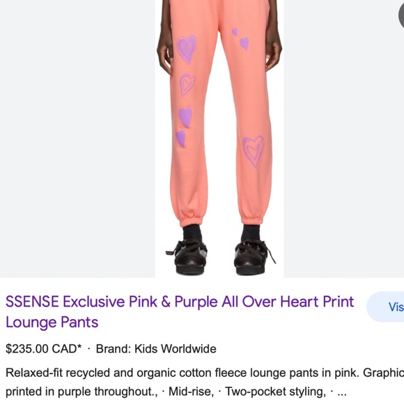 KIDS WORLDWIDE Lounge Pants and Sweatshirt Set (S) - Picture 2 of 10